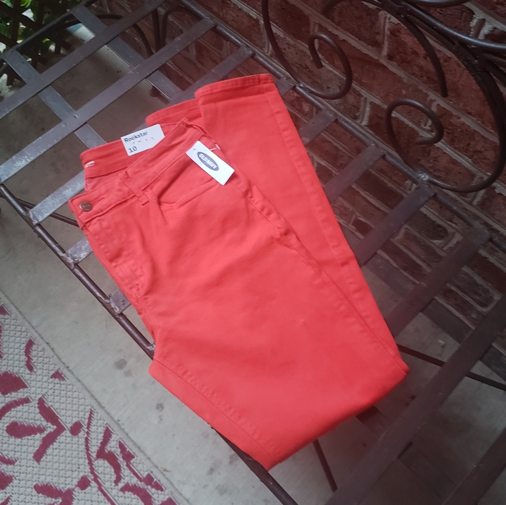 Old Navy Rockstar Red Denim Jean